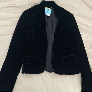 Marciano Black Velvet Jacket Size 8 Formal
